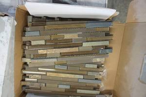 lot 25 image: (4 Boxes) Glass Tile Horizon Intermix Blend #TLC035
