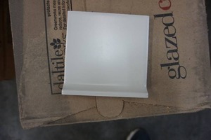 lot 41 image: (6 Boxes) daltile Ceramic Tile Almond 4-14 Inch Cove