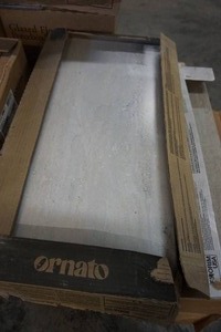 lot 52 image: (4 Boxes) ornato Ceramics 12 x 24 Ceramic Tile