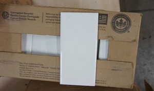 lot 59 image: (1 Box) Ceramic Wall Tile 3 x 8 Artic White