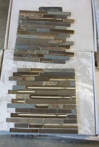 lot 19 image: (4 Boxes) Glass Tile Horizon Intermix Blend #TLC035