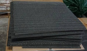 lot 97 image: (64 pcs.) 24 x 24 Carpet Tiles by Mohawk
