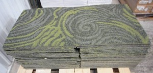 lot 98 image: (95 pcs.) 24 x 24 Carpet Tiles by Mohawk