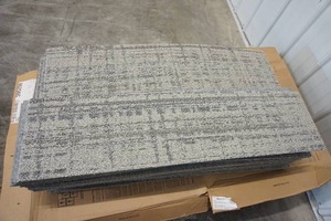 lot 100 image: (60 pcs.) 10 x 39.5 Carpet Tiles