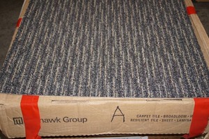 lot 112 image: (1 Box) 24 x 24 Carpet Tile by Mohawk