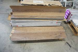 lot 118 image: (4 Boxes) 7 x 48 Plank Floor Tiles by Knight Tile