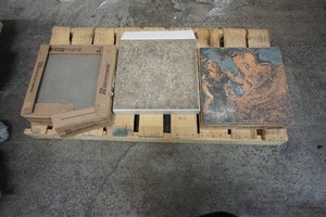 lot 155 image: Slate Floor Tiles