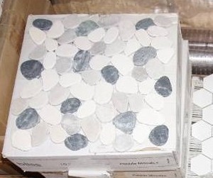 lot 157 image: (5 Boxes) Stone and Porcelain Mosaics