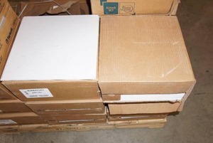 lot 160 image: (6 Boxes) 12 x 12 White Tiles by Tarkett