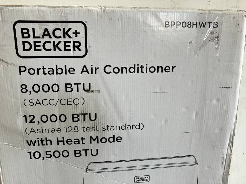 Black + Decker Portable Air Conditioner (8,000 Btu Sacc/cec