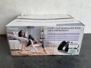lot 200 image: TiSSCARE Shiatsu Foot and Calf Massager Machine with Air Compression
