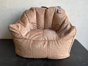 lot 204 image: Big Joe Hug Chair in Faux Caribou Hyde