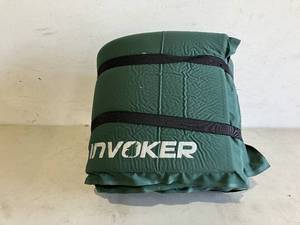 lot 112 image: INVOKER 3 inch UltraThick Lightweight Green Memory Foam Self Inflating Camping Mat with Pillow