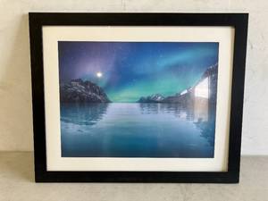 lot 113 image: 25 x 31.5 inch Black Framed Gallery Poster with White Mat and Clear Plexiglass