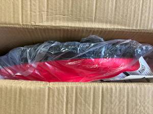 lot 128 image: ZELUS 23 inch Pink Balance Ball Trainer with Resistance Bands and Foot Pump