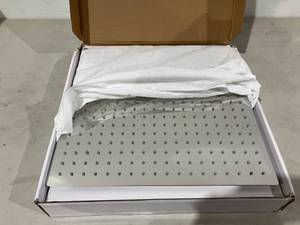 lot 195 image: Suguword 16 Inch LED Square High Pressure Stainless Steel Rain Shower Head
