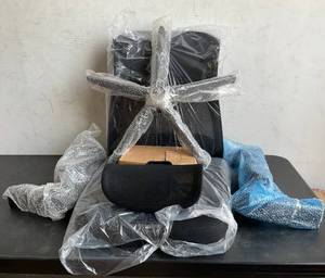 lot 248 image: KERDOM Black Breathable Mesh Desk Ergonomic Office Chair with with Headrest and Flip-up Arms