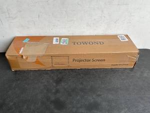 lot 260 image: Towond 120 inch IndoorOutdoor HD Rear or Front Projection Screen and Stand with Carrying Bag