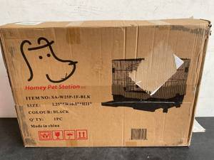 lot 278 image: Homey Pet  26 Rabbit Cage with Pull Out Tray and Caster