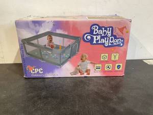 lot 283 image: Ajulkrio Grey IndoorOutdoor Baby Playpen