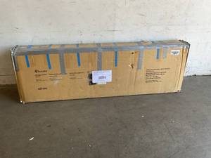 lot 405 image: Sauder Large Storage Cabinet with Soft White Finish