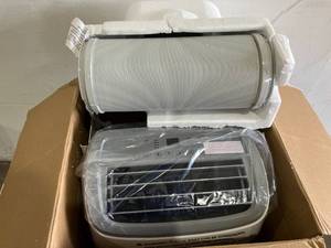 lot 312 image: BLACKDECKER 8,000 BTU White Portable Air Conditioner with Remote Control