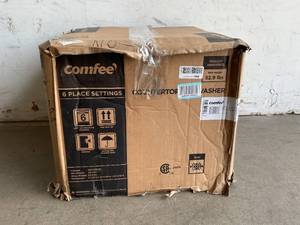 lot 412 image: COMFEE Energy Star Portable Black Countertop 6-Place Setting Dishwasher with 8-Washing Programs