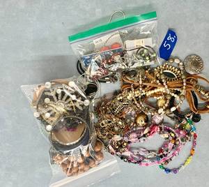 lot 58 image: Bags of Costume Jewelry