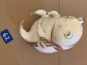 lot 62 image: Neiman Marcus Glass Bear