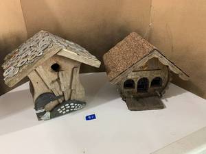 lot 87 image: 2 Old Wood Birdhouses