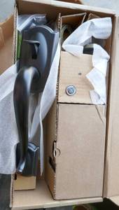 lot 8 image: New Schlage Door Handle and lock - Black Brushed look