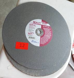 lot 12 image: TWO New 14 inch metal cutting saw blades