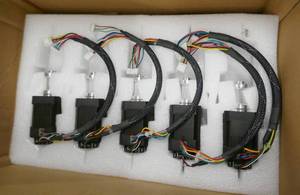 lot 38 image: 8 New JPC Elinco stepper motor with encoder and pulley VH42S6053-24B 24vdc 3000rpm