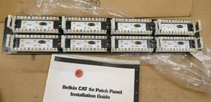 lot 47 image: New Belkin CAT5e patch panel