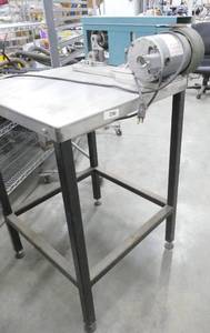 lot 80 image: Rockler 2.5 inch belt sander 12hp on stand - works