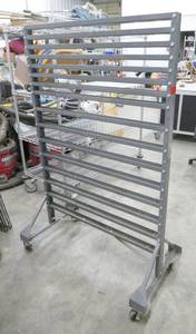 lot 82 image: Nice bin hanging stand 36 wide x 57 tall