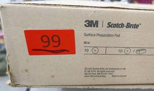 lot 99 image: 3M Scotch Brite 20 inch surface prep pads