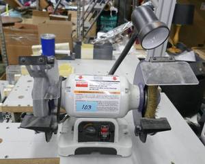 lot 103 image: Like new Dayton 8 inch variable speed grinder 12hp