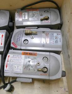 lot 143 image: THREE 230V Becker Vacuum pumps