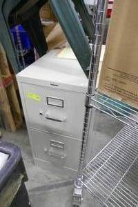 lot 189 image: 2 drawer file cabinet