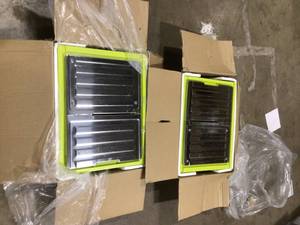 lot 9 image: Lot of 2 RYOBI 7 in. 4.8 Amp Tabletop Tile Saw Damaged  Customer Returns See Pictures