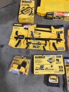 lot 31 image: Lot of Assorted Dewalt Tools and Hardware Various Models and Conditions  Customer Returns See Pictures