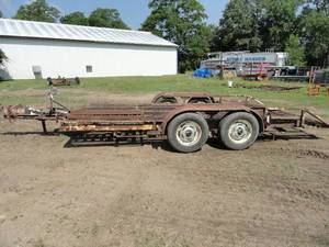 lot 22 image: Tandem Axel Steel Trailer