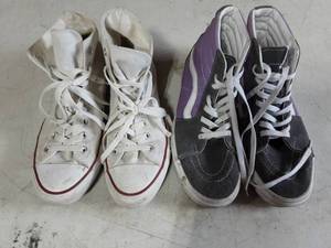 Converse Chuck Taylor Size 8, Vans Skate Boarding Shoe Size 9.5 (Womens 10)