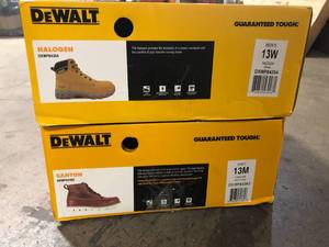 lot 23 image: Lot of Assorted Work Boots   Customer Returns See Pictures
