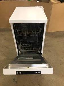 lot 32 image: RCA 18 in. White Electronic Portable 120-volt Dishwasher with 3-Cycles with 8 Place Settings Capacity  Customer Returns See Pictures
