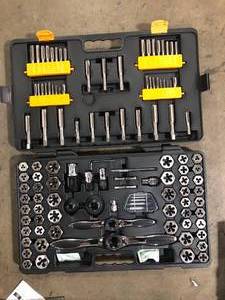 lot 35 image: GEARWRENCH SAEMetric Ratcheting Tap and Die Set (114-Piece) Customer Returns See Pictures