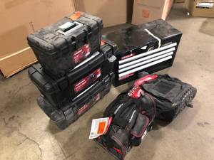 lot 38 image: Lot of Assorted Garage Items and Hardware Various Models and Conditions  Customer Returns See Pictures