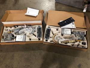 2 Lots of  MOEN Align Single-Handle Smart Touchless Pull Down Sprayer Kitchen Faucet with Voice Control and Power Clean in Brushed Gold Customer Returns See Pictures