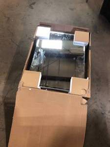 Glacier Bay 19-58 in. x 26 in. Recessed or Surface Mount Beveled Frameless Medicine Cabinet with Mirror Customer Returns See Pictures